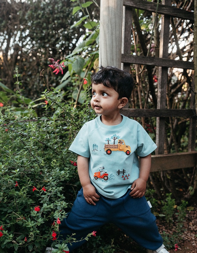 Purebaby - Garden Work Relaxed Tee-Kids-Babies