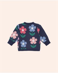 Huxbaby - Flower Field Knit Pullover - Babies