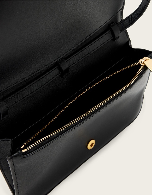 AllSaints - Maeve Cow Print Wallet Crossbody Bag