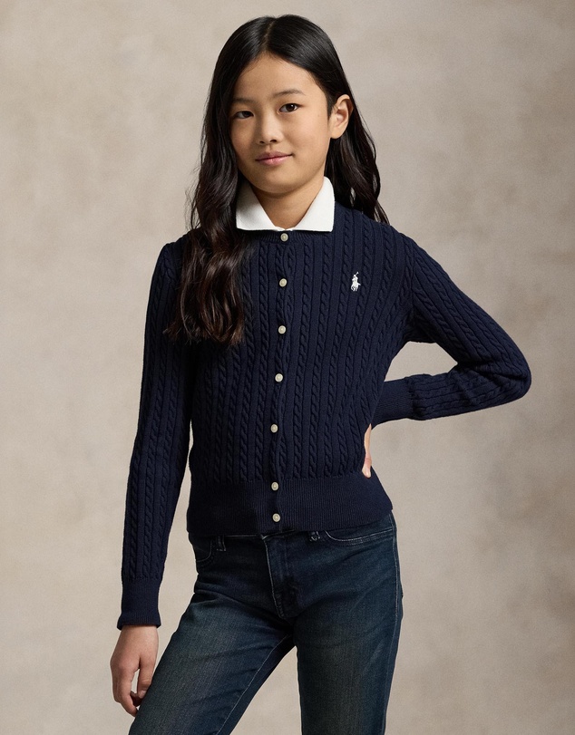 Polo Ralph Lauren - Mini-Cable Cotton Cardigan - Teens