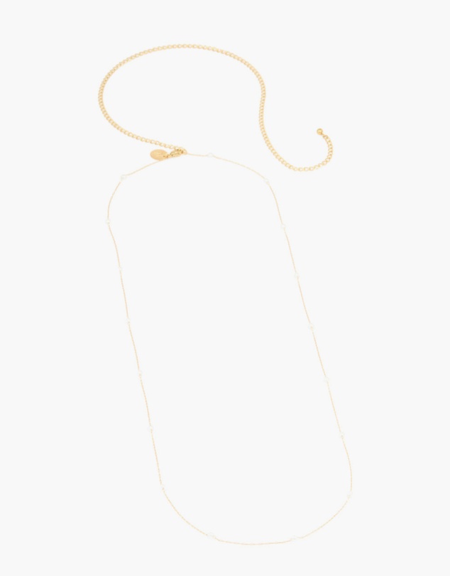 Lovisa - Waterproof Gold Plated Stainless Steel Pearl Detail Waist Chain