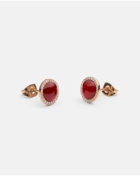 Daniel Wellington - Audrey Earrings Red Agathe
