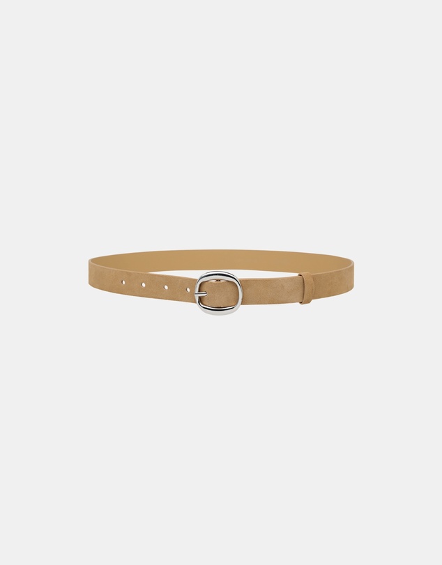 CENDRE - Bennet Belt Blonde Suede Silver