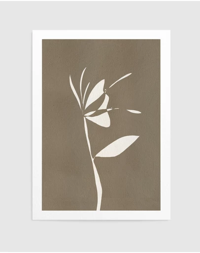 Olive et Oriel - Muted Petals No 6 by Shatha Al Dafai Art Print