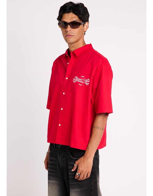 Black Noise White Rain - Script Short Sleeve Shirt