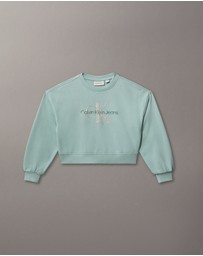 Calvin Klein Jeans - Girls Glitter Logo Sweatshirt