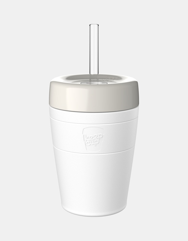 KeepCup - Helix Cold Cup 12oz Reusable Coffee Cup with Straw