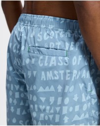 Scotch & Soda - Printed Longer-Length Swim Shorts