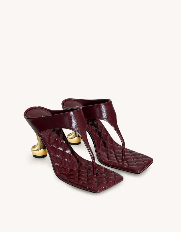 JW PEI - Hannah Quilted Thong Heel Mules