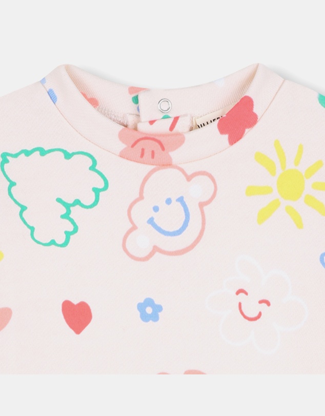 Billieblush - Graphic Print Fleece Sweater Dress - Babies
