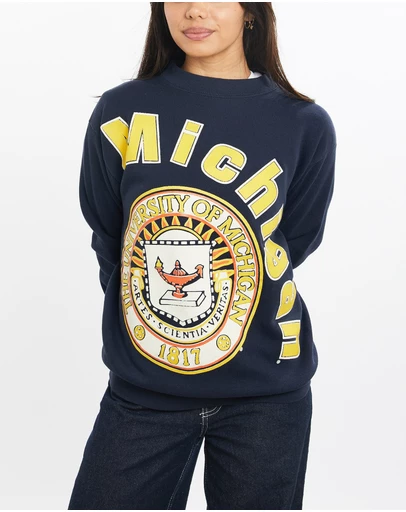 Vintage by The Real Deal - Pre Loved - Vintage 90s University of Michigan Sweatshirt