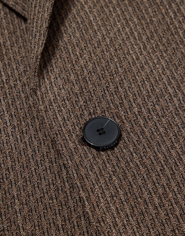 Calibre - Unstructured Micro Jacquard Wool Blazer Mocha