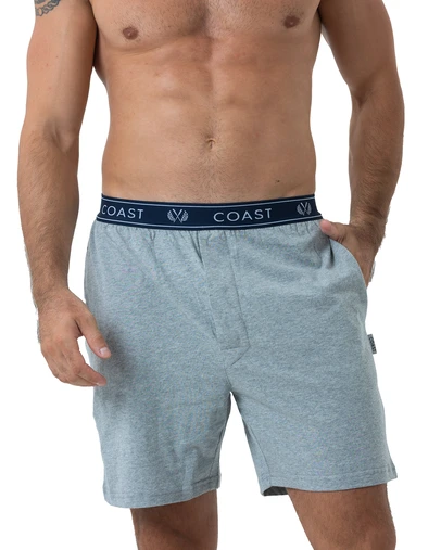 Coast Clothing - Grey Marle Lounge Shorts
