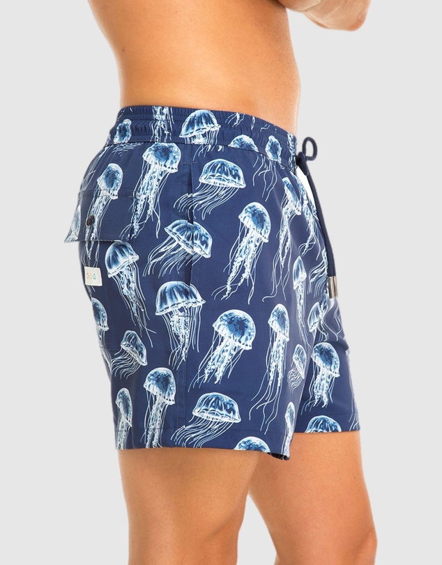 Tolu Australia - Boardshorts with Blue Jellyfish