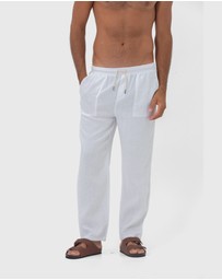 Coast Clothing - St Tropez Linen Pants - White