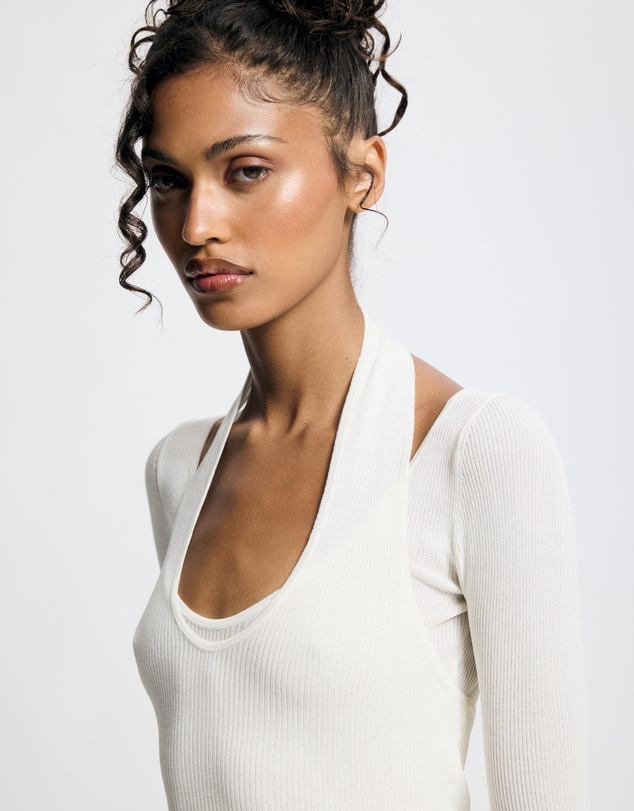 Lover - Solange Layered Knit Halter Top
