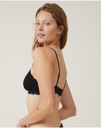 Cotton On Body - Organic Cotton Lace Padded Bralette