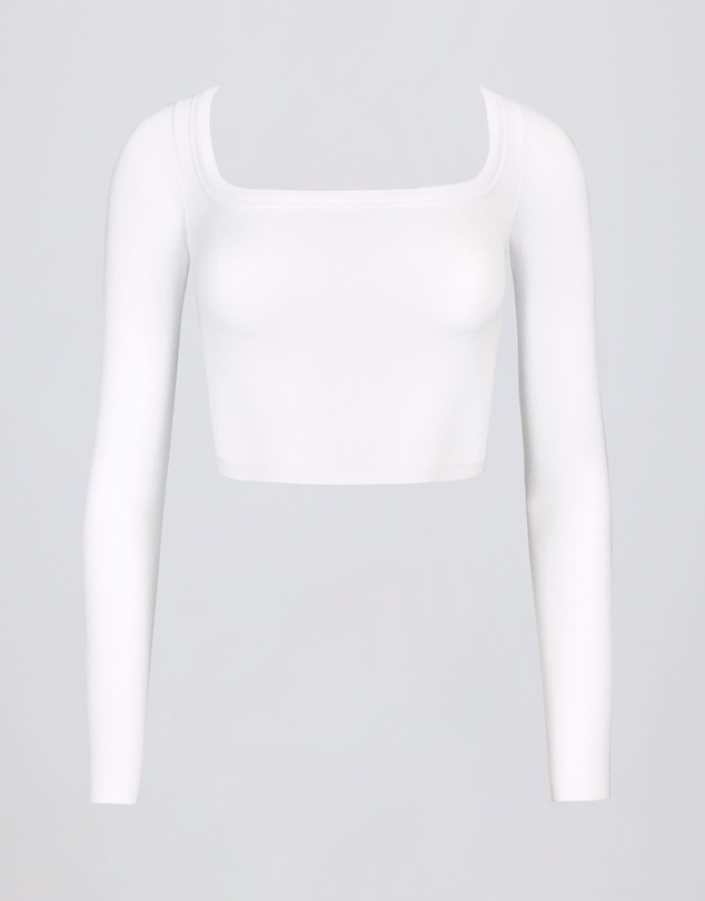 BO+TEE - Alumna Seamless Soft Rib Cut-Out Crop Top