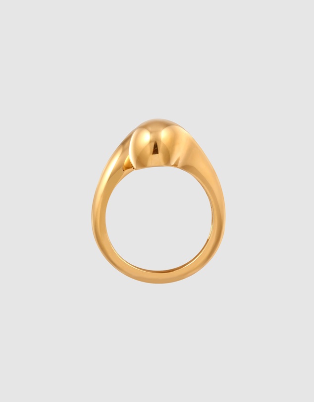Elli Jewelry - Ring Gold-plated 925 Sterling Silver Ring - Resizable, Perfect for Party & New Year's Eve