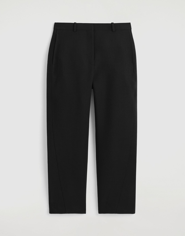 COS - Cropped Wool Barrel-Leg Trousers