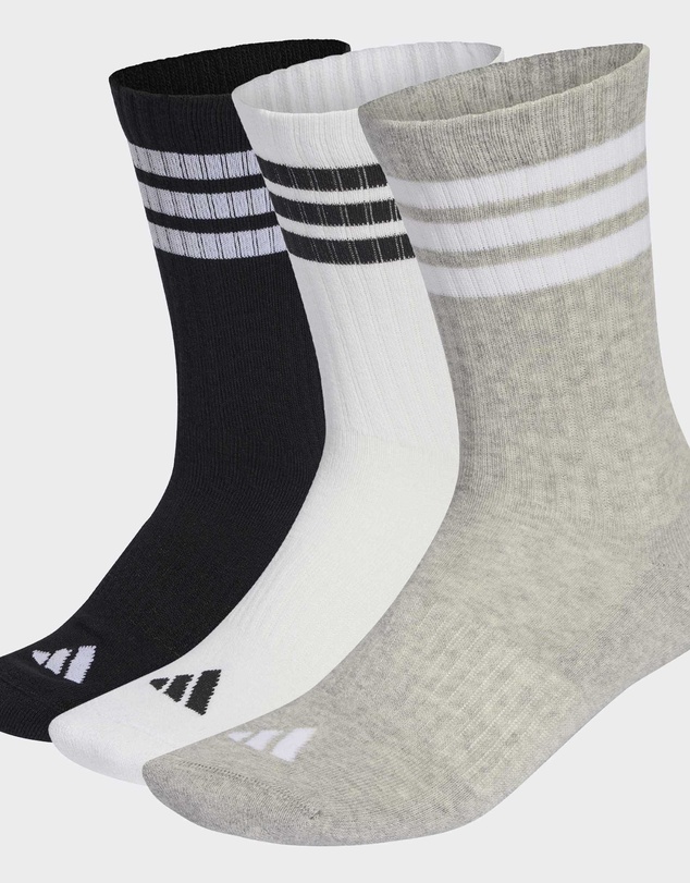adidas Performance - 3-Stripes Cushioned Crew Socks 3 Pair Pack Unisex