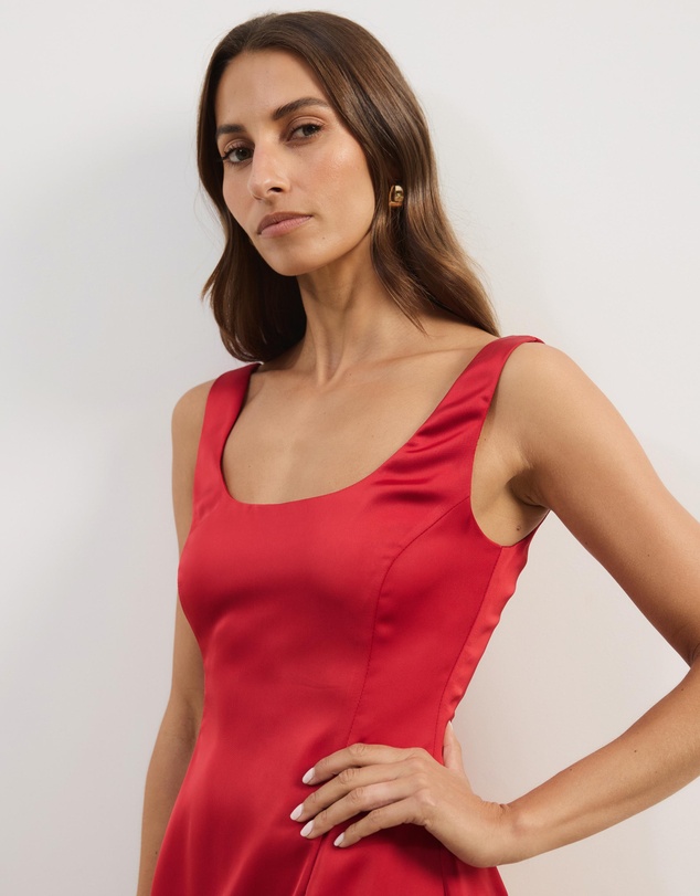 Atmos&Here - Janie Satin Mini Dress