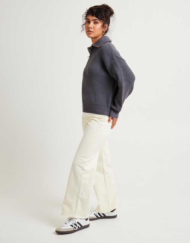 Subtitled - Ezra Half Zip Knit Pull Over