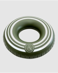 &Sunday - Sporty Oversized Inflatable Pool Tube- Olive