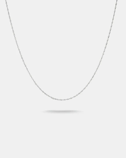 THOMAS SABO - Silver-Plated Singapore Chain Necklace 1.7mm