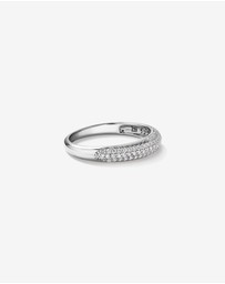 Michael Hill - Cubic Zirconia Pave Dome Ring in Sterling Silver