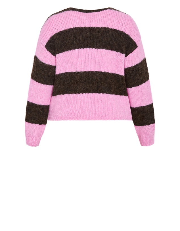 City Chic - Willow Stripe Tie Cardigan
