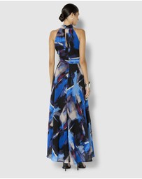 Montique - Gisele Printed Halter Maxi