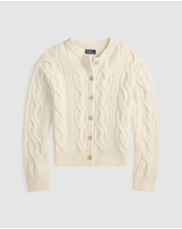 Polo Ralph Lauren - Cable-Knit Wool-Cashmere Cardigan - ICONIC EXCLUSIVE