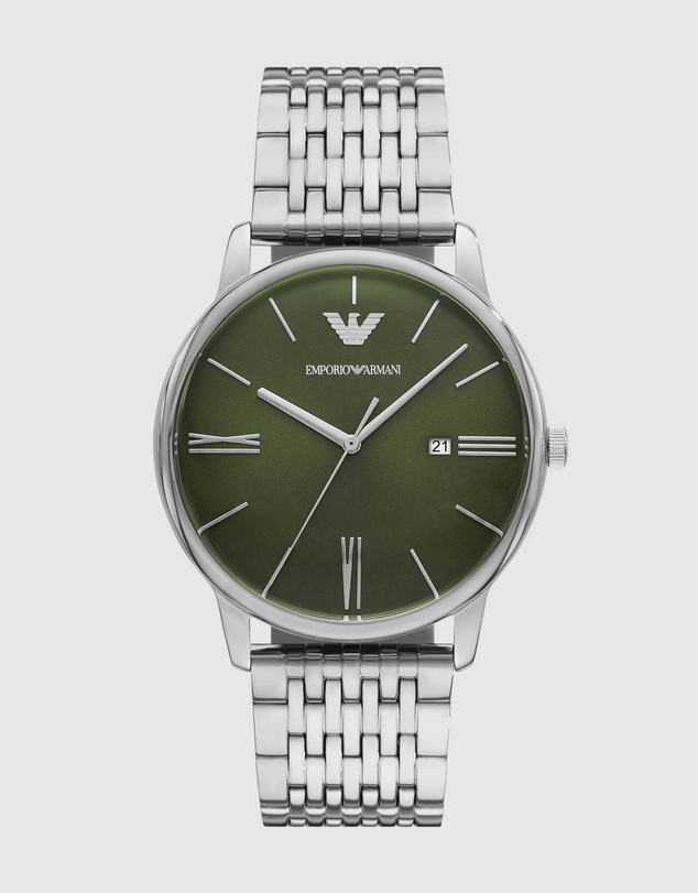 Emporio Armani - Silver Tone Analogue Watch