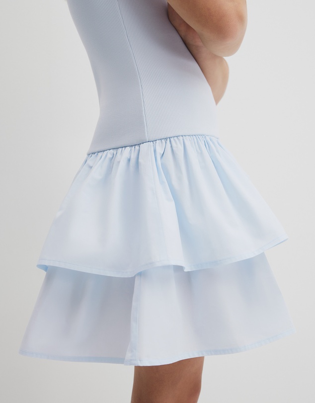 Country Road - Teen Australian Cotton Blend Sleeveless Knit Woven Dress