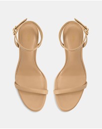 JW PEI - Alivia Gold Metal Heel Sandals