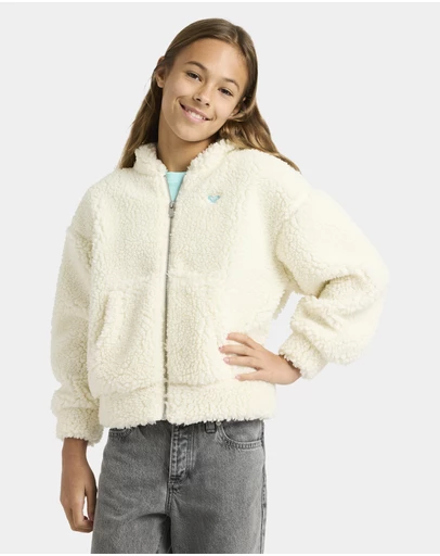 Roxy - Girls 4 to 16 Back to Full Fleece Jacket