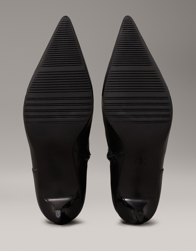 Calvin Klein - Leather Stiletto Kitten Heeled Boots