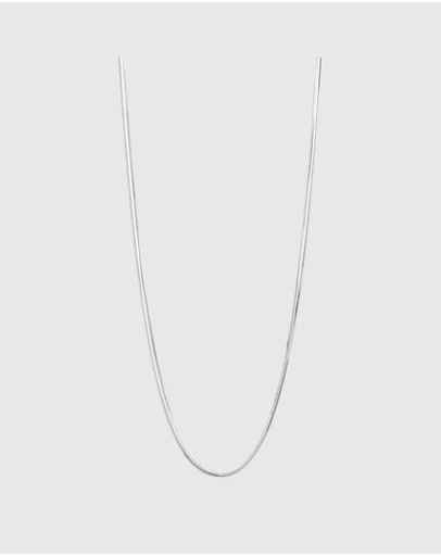 Najo - Mirage Silver Layered Chain Necklace (45cm+ext)