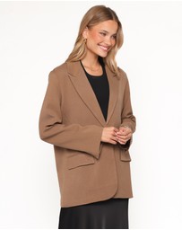 Petal & Pup - Tove Tie Back Blazer - Tan