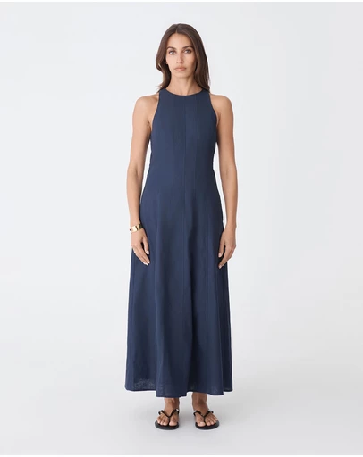 Forcast - Tory Linen Blend Panel Dress