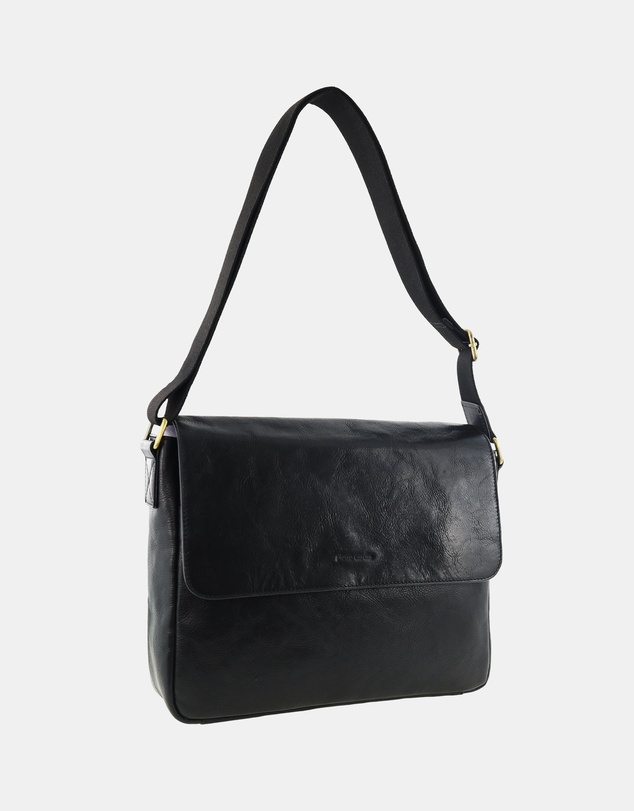 Pierre Cardin - Pierre Cardin Men's Leather Classic Messenger/Computer Bag