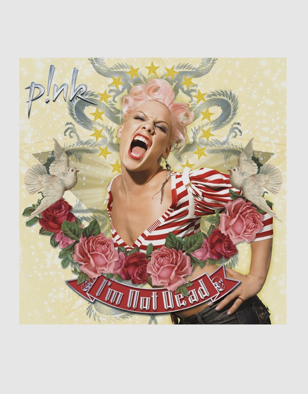 Sony Music - P!Nk I'm Not Dead Vinyl Album & Crosley Record Storage Display Stand