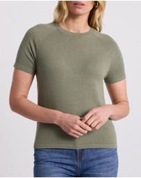 David Lawrence - Audrie Linen Blend Knit Top