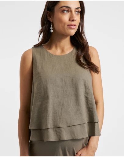 Ripe Maternity - Peyton Linen Nursing Top