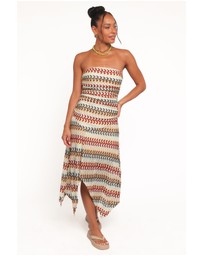 Petal & Pup - Navia Midi Dress - Multi Stripe