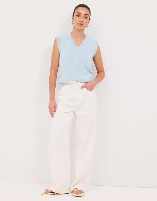 Calli - Rae V-Neck Knit Vest Top