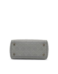 Pre-Loved by Azura Reborn - Pre-Loved dior Dior Caro Mini Bag Grey Embossed Canvas