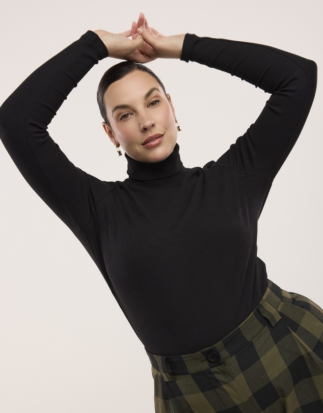 Obus - Traveller Rib Roll Neck Top