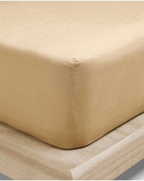 Aura Home - Evie Stonewash Organic Cotton Sheet Set in Caramel